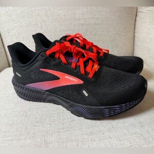 Brooks Launch GTS 9 Women’s Running Shoes Black Purple Neon Pink Size 8.5